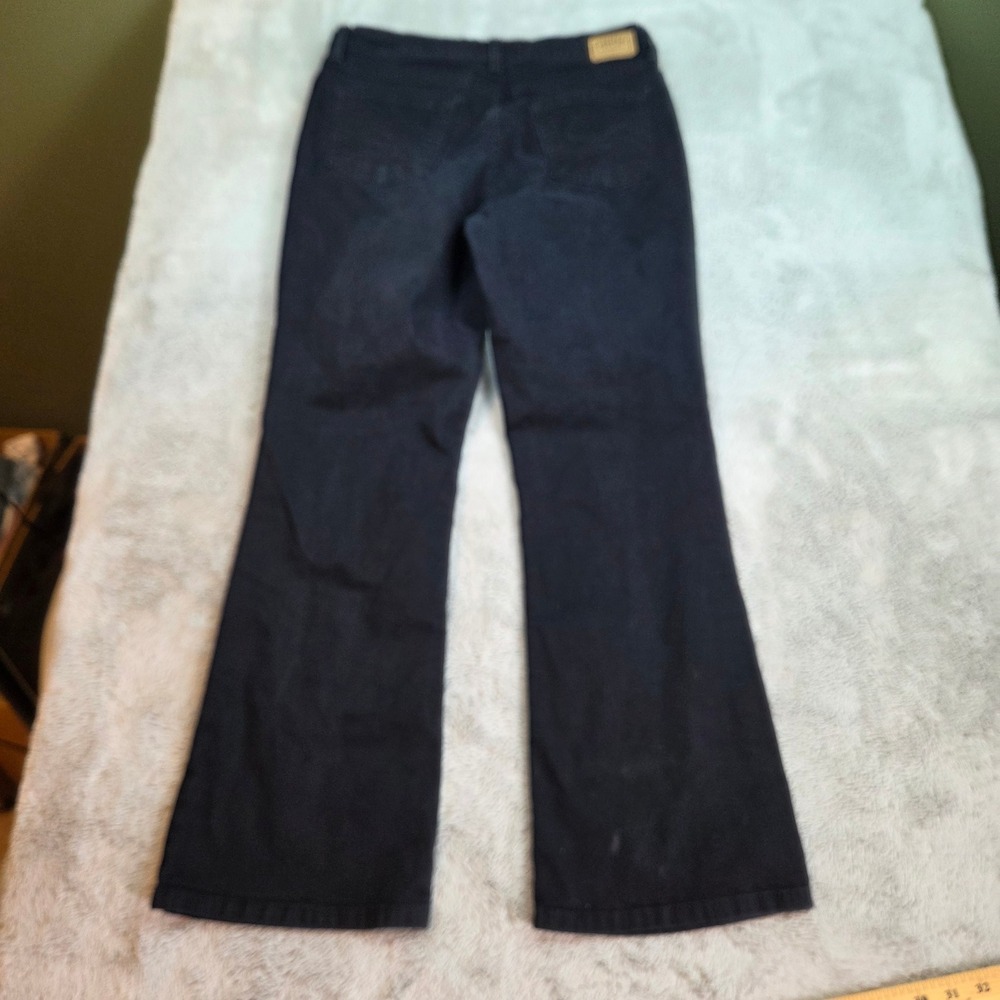 Signature Levi Strauss & Co. Bootcut Jeans Womens Sz 12S At Waist Stretch Black - Picture 9 of 9